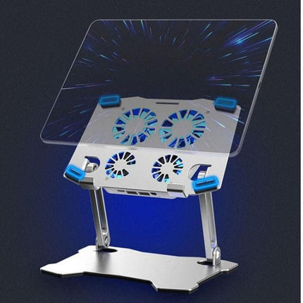 Tablet Cooling Pad Aluminum Adjustable Tablet Stand Tablet Support Notebook Stand Cooling Fan Pad