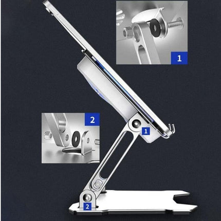 Tablet Cooling Pad Aluminum Adjustable Tablet Stand Tablet Support Notebook Stand Cooling Fan Pad