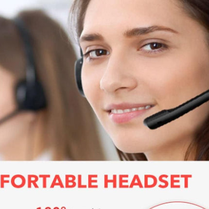 Dual-Edge USB-C Wired Headset with Clear Mic Lightweight Office Headset for PC/Mac