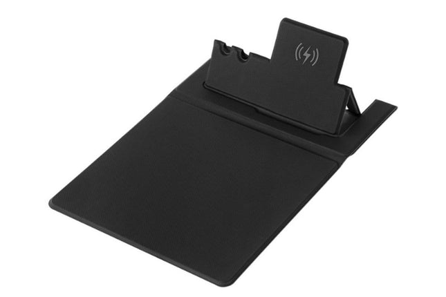 15W Fast Charging Wireless Mouse Pad with Foldable Design Multi-Function PU Leather Desk Mat for Office & – product detail