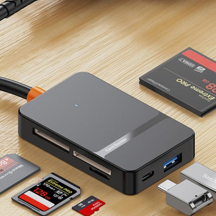 Memory Card Reader USB 3.0 to Compact Flash Memory Card Reader SD TF MS CF Card Reader Adapter