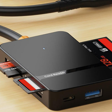 Memory Card Reader USB 3.0 to Compact Flash Memory Card Reader SD TF MS CF Card Reader Adapter
