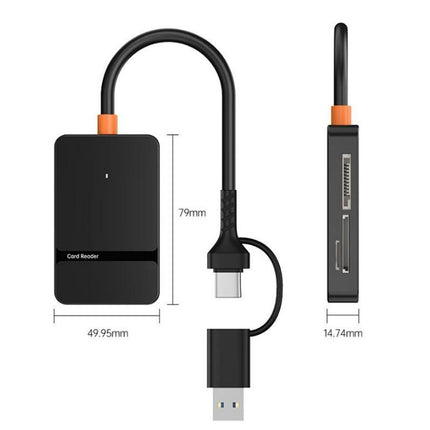 Memory Card Reader USB 3.0 to Compact Flash Memory Card Reader SD TF MS CF Card Reader Adapter