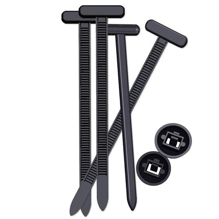 200Pcs Nylon Universal Cable Tie Buckle Zip Tie for Car Repair Wire Bundling