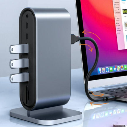 12-in-1 USB-C Hub with USB 3.0 Ports & Mini HDMI OTG Support