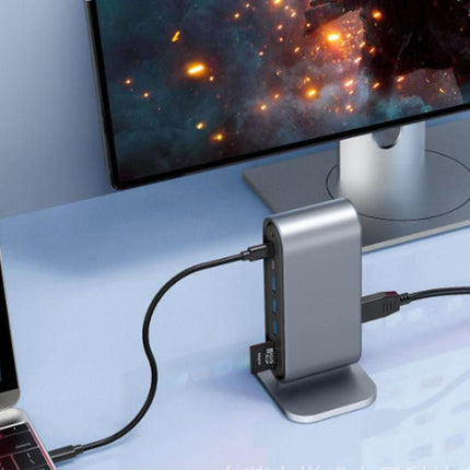 12-in-1 USB-C Hub with USB 3.0 Ports & Mini HDMI OTG Support