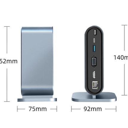 12-in-1 USB-C Hub with USB 3.0 Ports & Mini HDMI OTG Support