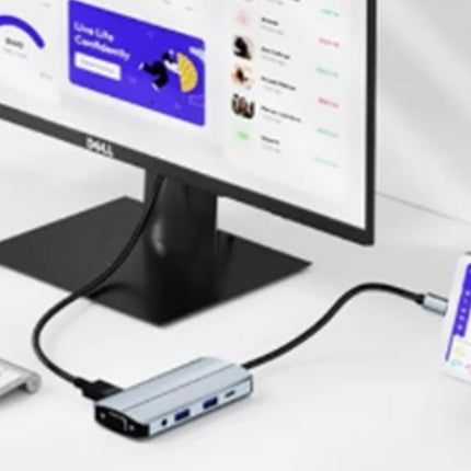 8-in-1 Docking Station Type-C to HDMI Multi-Display USB-C Hub PD 100W