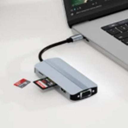 8-in-1 Docking Station Type-C to HDMI Multi-Display USB-C Hub PD 100W