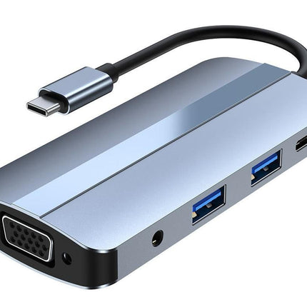8-in-1 Docking Station Type-C to HDMI Multi-Display USB-C Hub PD 100W