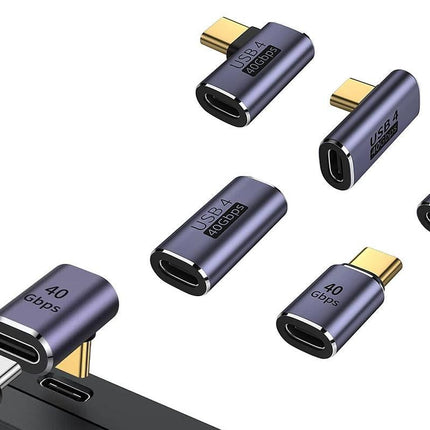 5 Pcs USB4.0 40Gbps Type C Male/Female to USB C Female Adapter Extender USB C Coupler 40Gbps Data Transfer
