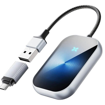 2 in-1 Wireless Adapter Bluetooth Car Play Dongle Wireless CarPlay and Android Auto Adapter for iPhone