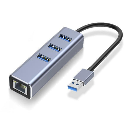 USB 3.0 to Gigabit Ethernet Adapter with 3-Port Hub