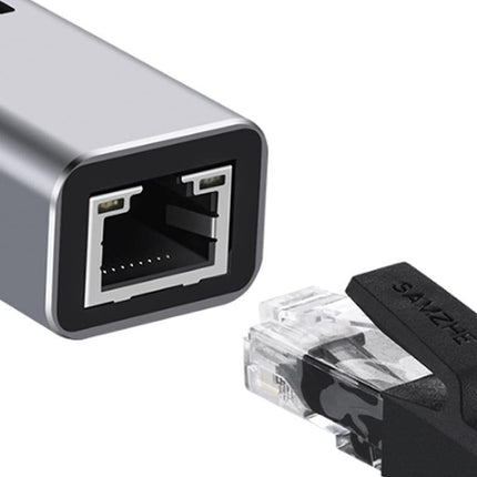 USB 3.0 to Gigabit Ethernet Adapter with 3-Port Hub