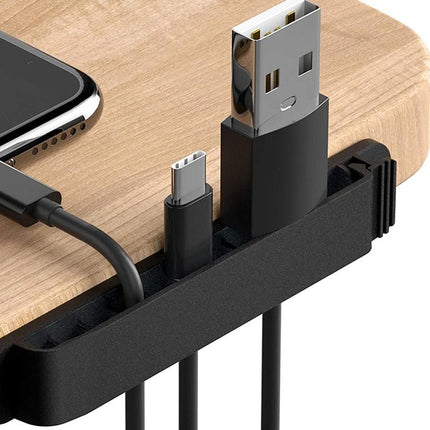 Set of 4Pcs Multi Slots Self Adhesive Cable Holder Cable Clips