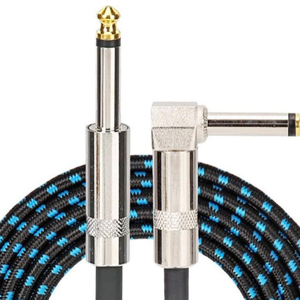 3m Electric Guitar Cord Cable 6.35mm Jacks For Amp Pedals Instrument