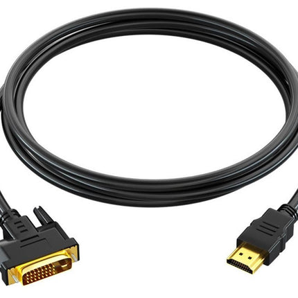 HDMI to DVI-D 24+1 Pin Digital Cable Lead for HDTV PS3 PS4 Switch 360 TV - 1.5m