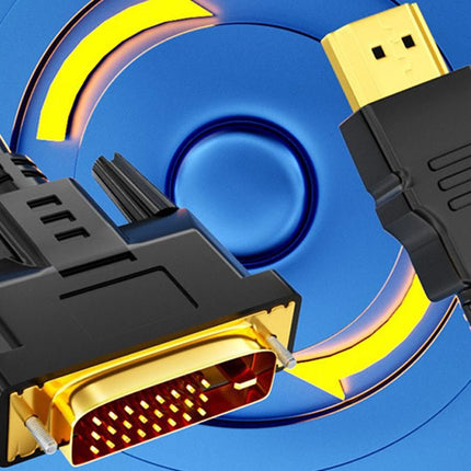 HDMI to DVI-D 24+1 Pin Digital Cable Lead for HDTV PS3 PS4 Switch 360 TV - 1.5m