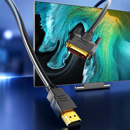 HDMI to DVI-D 24+1 Pin Digital Cable Lead for HDTV PS3 PS4 Switch 360 TV - 1.5m