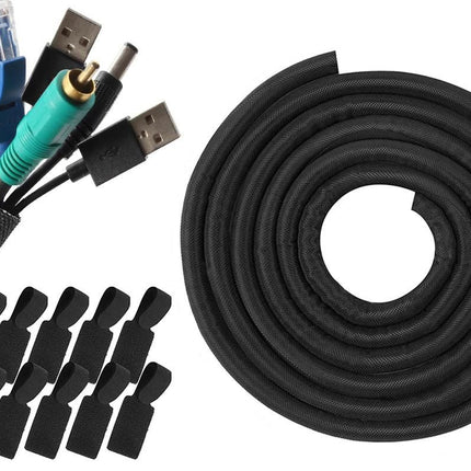 No Chew Cord Protector for Pets Bite Resistant Cable Sleeve for Cats Dogs Rabbits - S
