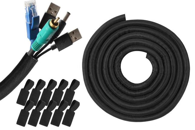 No Chew Cord Protector for Pets Bite Resistant Cable Sleeve for Cats Dogs Rabbits