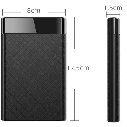 USB 3.1 Portable External Hard Drive Enclosure for SATA SSD HDD