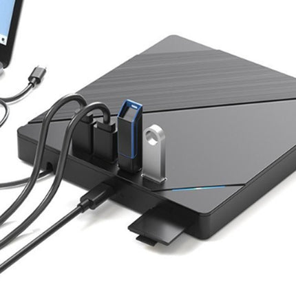 7 in 1 External CD DVD Drive USB 3.0 Burner Writer with Card Reader for Laptop