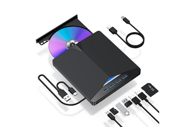 External CD/DVD Drive for Laptop USB 3.0 DVD Player Ultra-Slim Portable Burner Writer – product detail