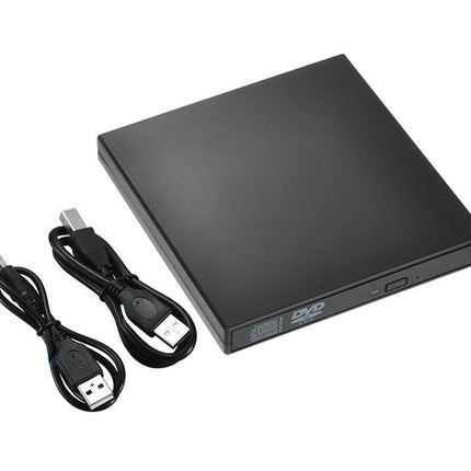 USB 2.0 Slim Protable External CD-RW Drive Writer Player for Laptop Notebook PC Desktop Computer -Black