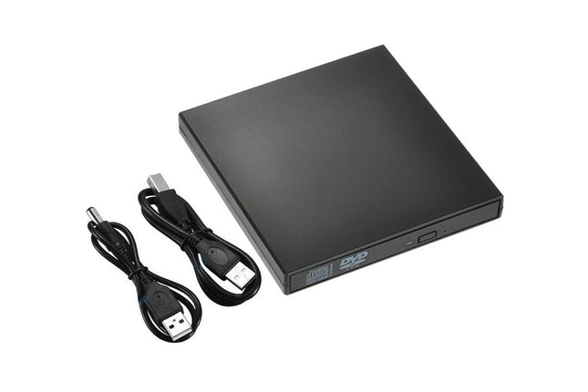 USB 2.0 Slim Protable External CD-RW Drive Writer Player for Laptop Notebook PC Desktop Computer -Black – product detail