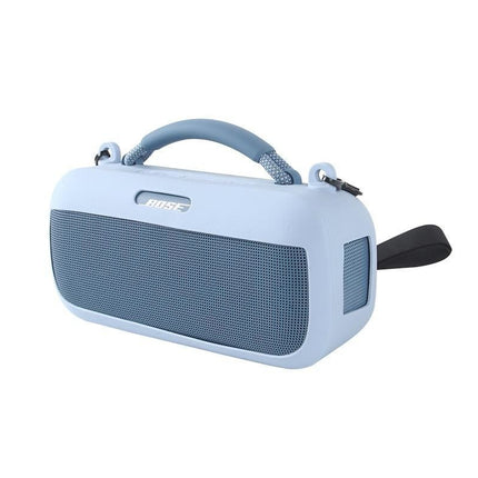 Silicone Protective Case with Shoulder Strap Compatible with Bose SoundLink Max Speaker - Blue