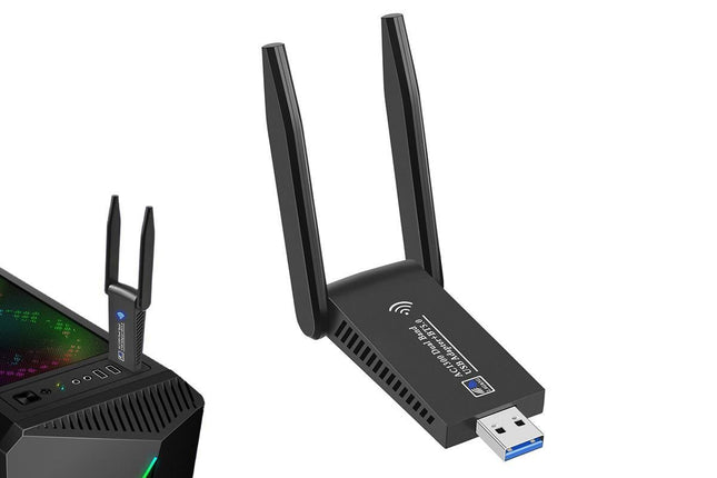 AC1300 USB 3.0 WiFi Wireless Adapter Dongle 5GHz Dual Band 11AC V1263-JX-6368