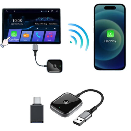 Wireless CarPlay Adapter Wireless Receiver Convert Wired to Wireless CarPlay Dongle Cars for Apple Carplay
