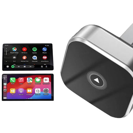 2 in 1 Wireless CarPlay and Android Auto Adapter Plug and Play Carplay Adapter
