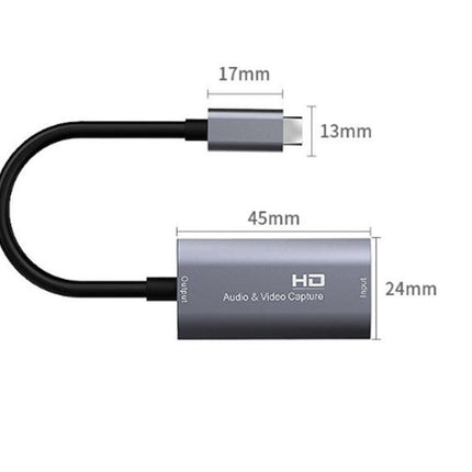 Video Capture Card USB3.0 HDMI to USB C Audio Capture Card for Gaming Live Streaming Video Recorder
