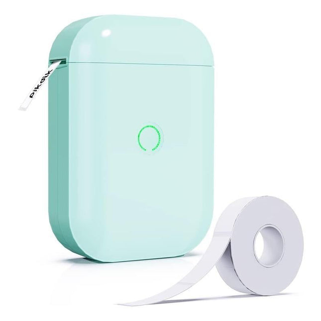 Wireless Bluetooth Label Maker Machine with Label Tape Mini Sticker Maker-Green