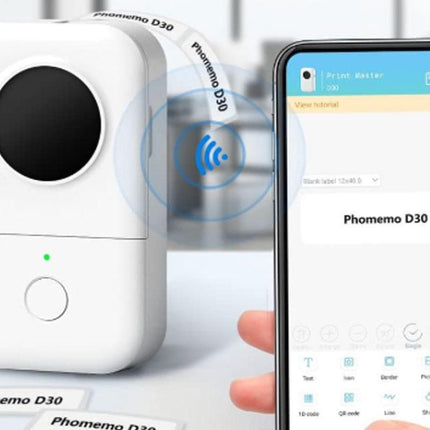 Portable Bluetooth Label Printer Mini Thermal Handheld Sticker Machine for Home & Office
