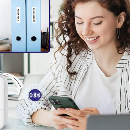 Portable Bluetooth Label Printer Mini Thermal Handheld Sticker Machine for Home & Office