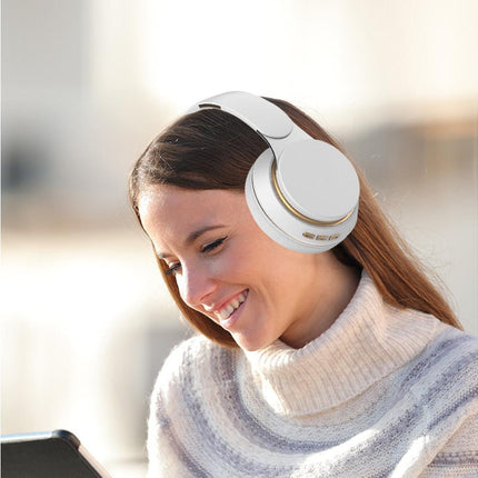 Wireless Headphones - Foldable Stereo - Bluetooth Over Ear Headset with Mic for Sports/Computer