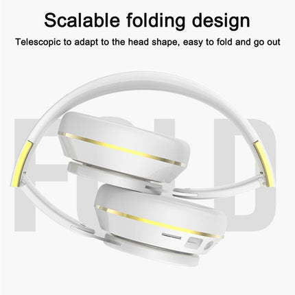 Wireless Headphones - Foldable Stereo - Bluetooth Over Ear Headset with Mic for Sports/Computer