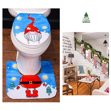 Christmas Toilet Mat Pad Kit-B