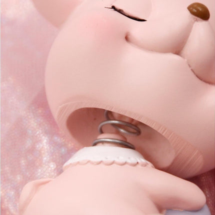 Resin Cartoon Nodding Mouse Car Dashboard Bedside Ornament 2020 New Year Gift-Blue