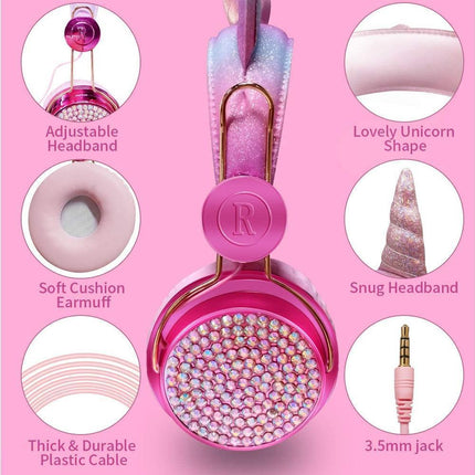 Wireless Headphones - Adjustable Headband - Bluetooth Over On-Ear Headset