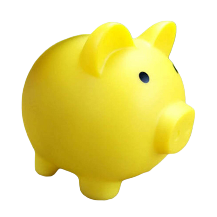 Christmas Cartoon Pig Shaped Money Saving Box Bank Coins Storage Case Home Decor-Yellow L