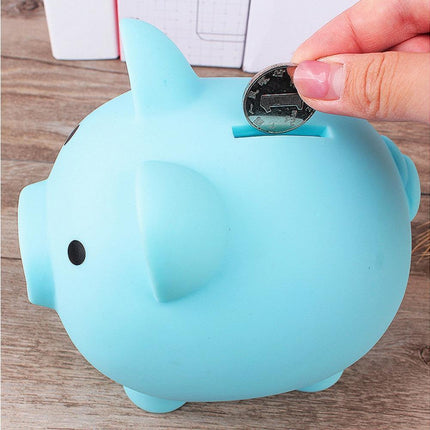 Christmas Cartoon Pig Shaped Money Saving Box Bank Coins Storage Case Home Decor-Yellow L