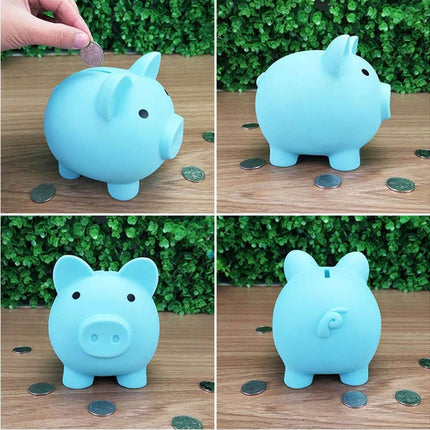 Christmas Cartoon Pig Shaped Money Saving Box Bank Coins Storage Case Home Decor-Yellow L