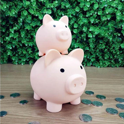 Christmas Cartoon Pig Shaped Money Saving Box Bank Coins Storage Case Home Decor-Yellow L
