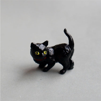 10Pcs Cat Figurine Personalized No Odor Plastic Car Center Console Cat Statue for Desktop-Multicolor