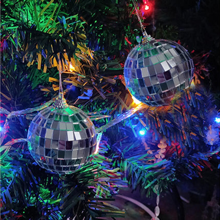 Silver Reflective Balls-Silver 10cm