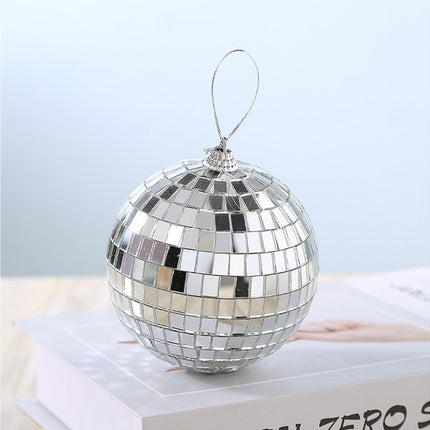 Silver Reflective Balls-Silver 10cm